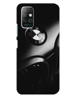 Чехол для Infinix Note 8 с картинкой «Эмблема BMW — макро»