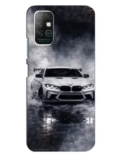 Чехол для Infinix Note 8 с картинкой «BMW сквозь туман»