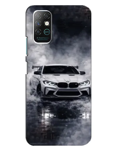 Чехол для Infinix Note 8 с картинкой «BMW сквозь туман»