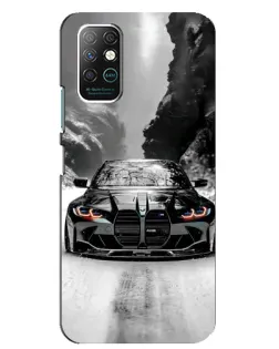 Чехол для Infinix Note 8 с картинкой «BMW — акварельный дрифт»