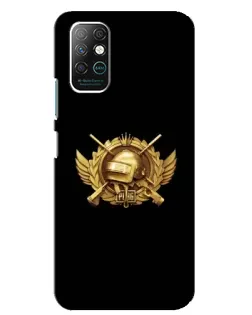Чехол для Infinix Note 8 с картинкой «PUBG — оранжевый градиент»