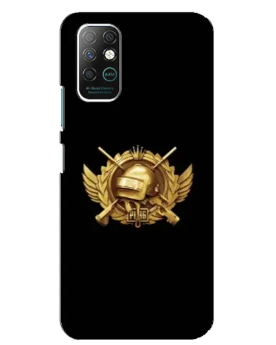 Чехол для Infinix Note 8 с картинкой «PUBG — оранжевый градиент»