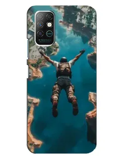 Чехол для Infinix Note 8 с картинкой «PUBG — свободное падение»