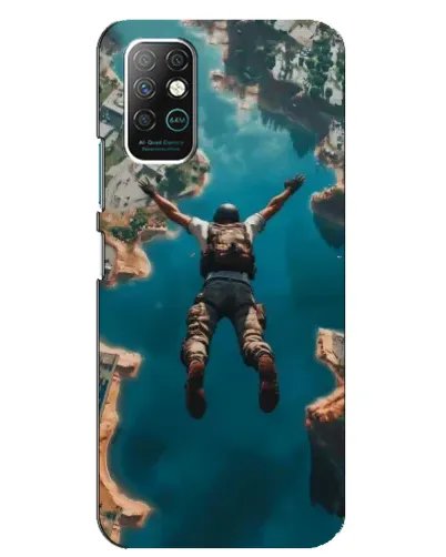 Чехол для Infinix Note 8 с картинкой «PUBG — свободное падение»