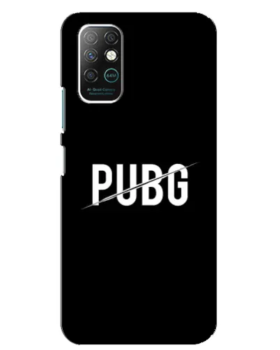 Чехол для Infinix Note 8 с картинкой «PUBG — белый логотип»