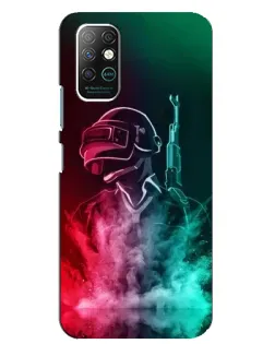 Чехол для Infinix Note 8 с картинкой «PUBG — огненный воин»