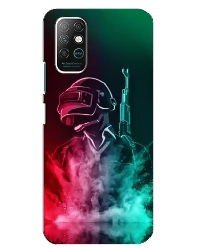 Чехол для Infinix Note 8 с картинкой «PUBG — огненный воин»