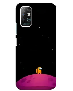 Чехол для Infinix Note 8 с картинкой «Одинокий герой на планете»