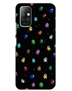 Чехол для Infinix Note 8 с картинкой «Экипаж Among Us»
