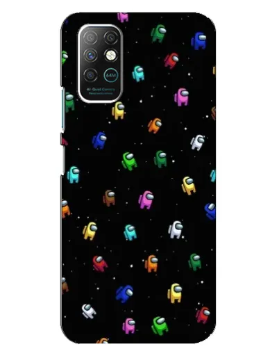 Чехол для Infinix Note 8 с картинкой «Экипаж Among Us»