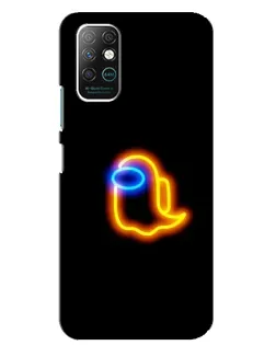 Чехол для Infinix Note 8 с картинкой «Among Us неоновое сияние»
