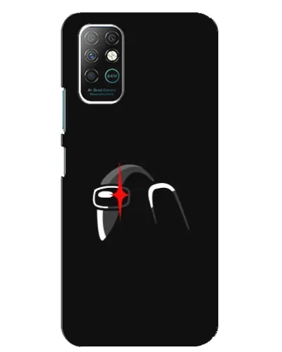 Чехол для Infinix Note 8 с картинкой «Among Us шлем»