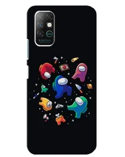 Чехол для Infinix Note 8 с картинкой «Among Us космос»