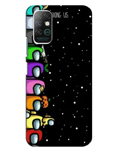 Чехол для Infinix Note 8 с картинкой «Команда Among Us»