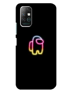 Чехол для Infinix Note 8 с картинкой «Among Us градиент»