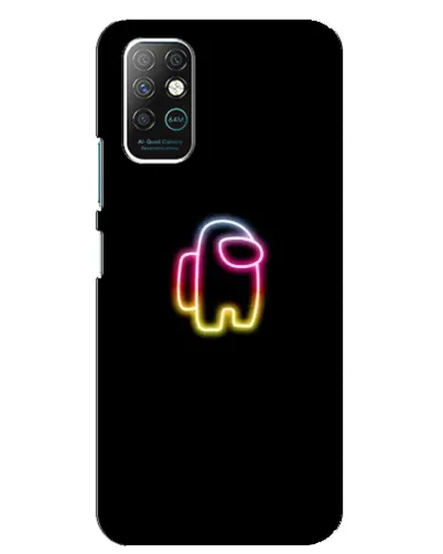 Чехол для Infinix Note 8 с картинкой «Among Us градиент»