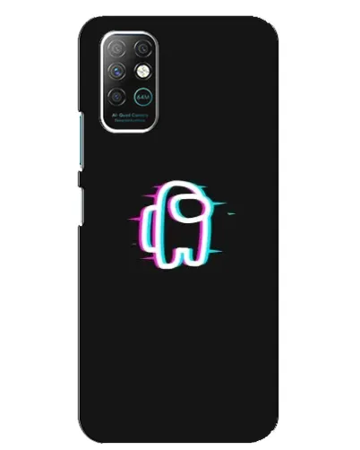Чехол для Infinix Note 8 с картинкой «Among Us неон»