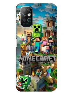 Чехол для Infinix Note 8 с картинкой «Замок Minecraft»