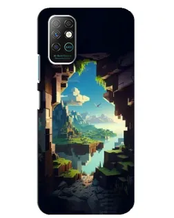 Чехол для Infinix Note 8 с картинкой «Вид из пещеры»