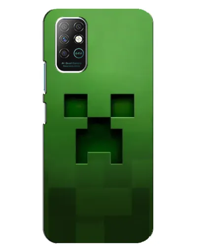 Чехол для Infinix Note 8 с картинкой «Крипер микро-дизайн»