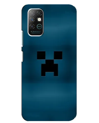 Чехол для Infinix Note 8 с картинкой «Крипер текстура»