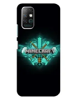 Чехол для Infinix Note 8 с картинкой «Minecraft Diamond лого»