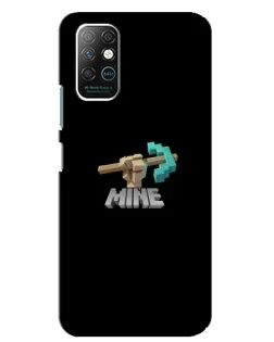 Чехол для Infinix Note 8 с картинкой «Алмазная кирка»