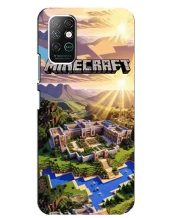 Чехол для Infinix Note 8 с картинкой «Minecraft панорама»