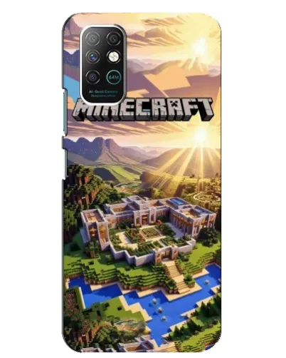 Чехол для Infinix Note 8 с картинкой «Minecraft панорама»