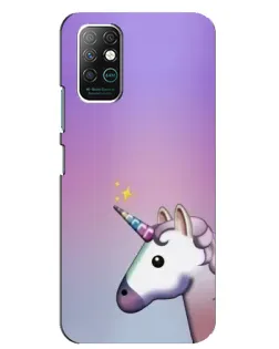 Чехол для Infinix Note 8 с картинкой «Единорог градиент»