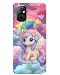 Чехол для Infinix Note 8 с картинкой «Маленький единорог»