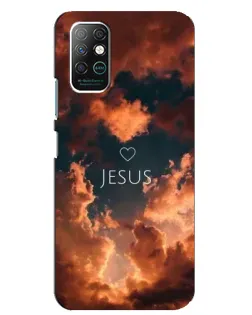 Чехол для Infinix Note 8 с картинкой «Сияние Имени Jesus»