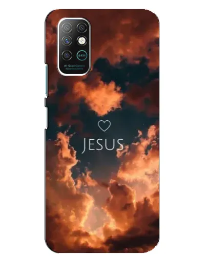 Чехол для Infinix Note 8 с картинкой «Сияние Имени Jesus»
