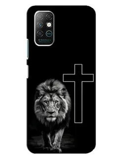 Чехол для Infinix Note 8 с картинкой «Лев и Крест»