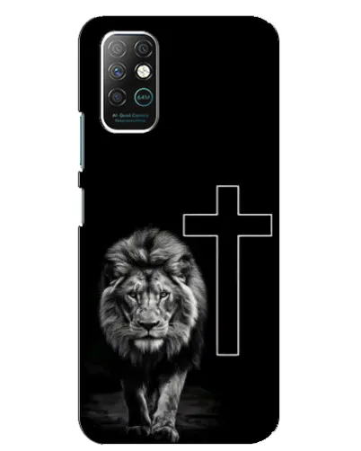 Чехол для Infinix Note 8 с картинкой «Лев и Крест»