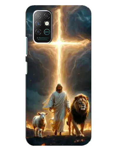 Чехол для Infinix Note 8 с картинкой «Лев Иуды и Свет»