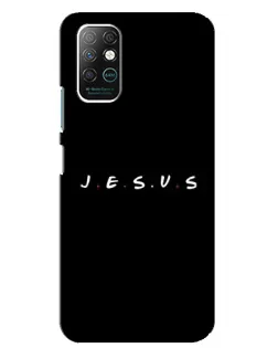 Чехол для Infinix Note 8 с картинкой «Точки веры J.E.S.U.S.»