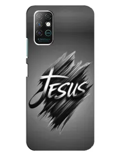 Чехол для Infinix Note 8 с картинкой «Надпись Jesus Graffiti»