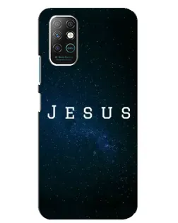 Чехол для Infinix Note 8 с картинкой «Звездное небо Jesus»