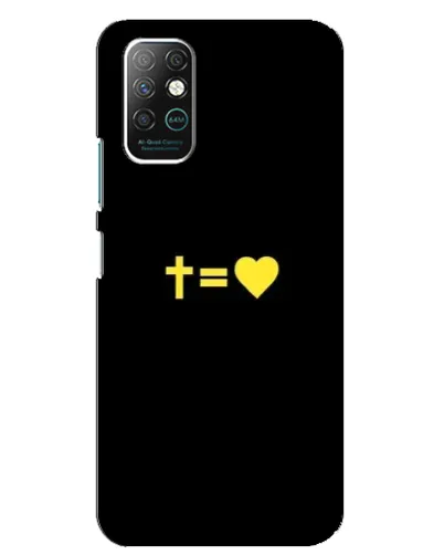 Чехол для Infinix Note 8 с картинкой «Сердце и Крест»