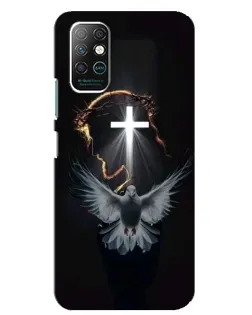 Чехол для Infinix Note 8 с картинкой «Голубь и Свет»