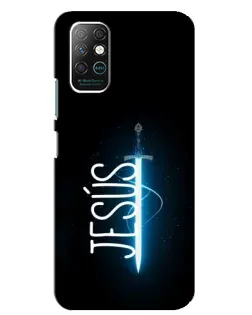 Чехол для Infinix Note 8 с картинкой «Меч Духа Jesus»