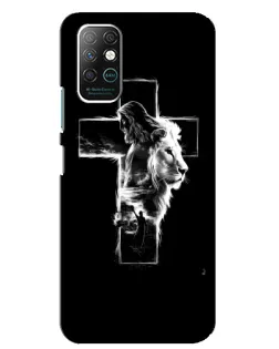 Чехол для Infinix Note 8 с картинкой «Сияющий крест Jesus»