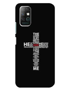 Чехол для Infinix Note 8 с картинкой «Текстовый крест»