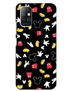 Чехол для Infinix Note 8 с картинкой «Графический принт лапок»