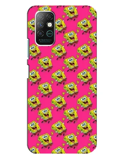 Чехол для Infinix Note 8 с картинкой «Розовый паттерн»
