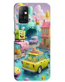 Чехол для Infinix Note 8 с картинкой «Монстр-трак приключения»