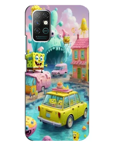 Чехол для Infinix Note 8 с картинкой «Монстр-трак приключения»