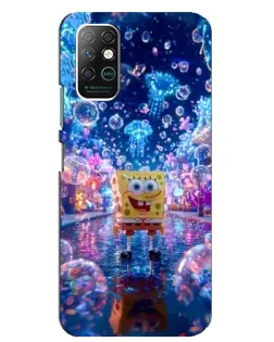Чехол для Infinix Note 8 с картинкой «Неоновый океан»