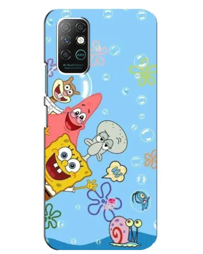 Чехол для Infinix Note 8 с картинкой «Веселые пузырьки»